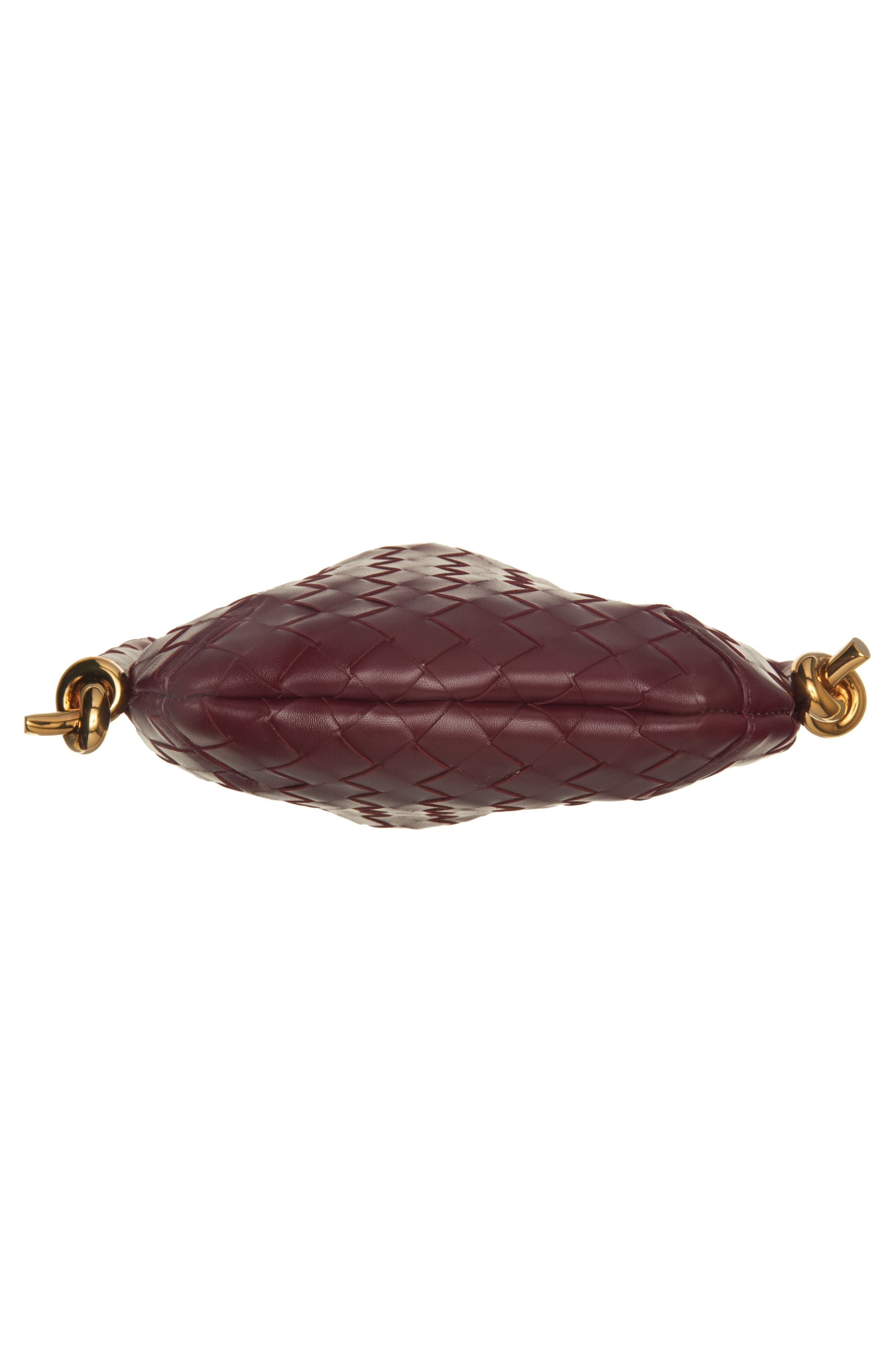 Bottega Veneta Mini Solstice Intrecciato Leather Hobo Bag in 2250 Barolo-M Brass at Nordstrom - 6