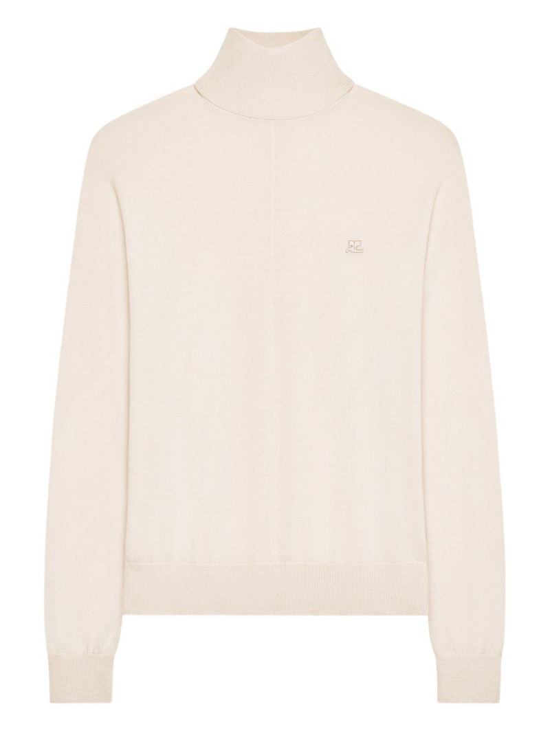 mock-neck merino wool sweater 1