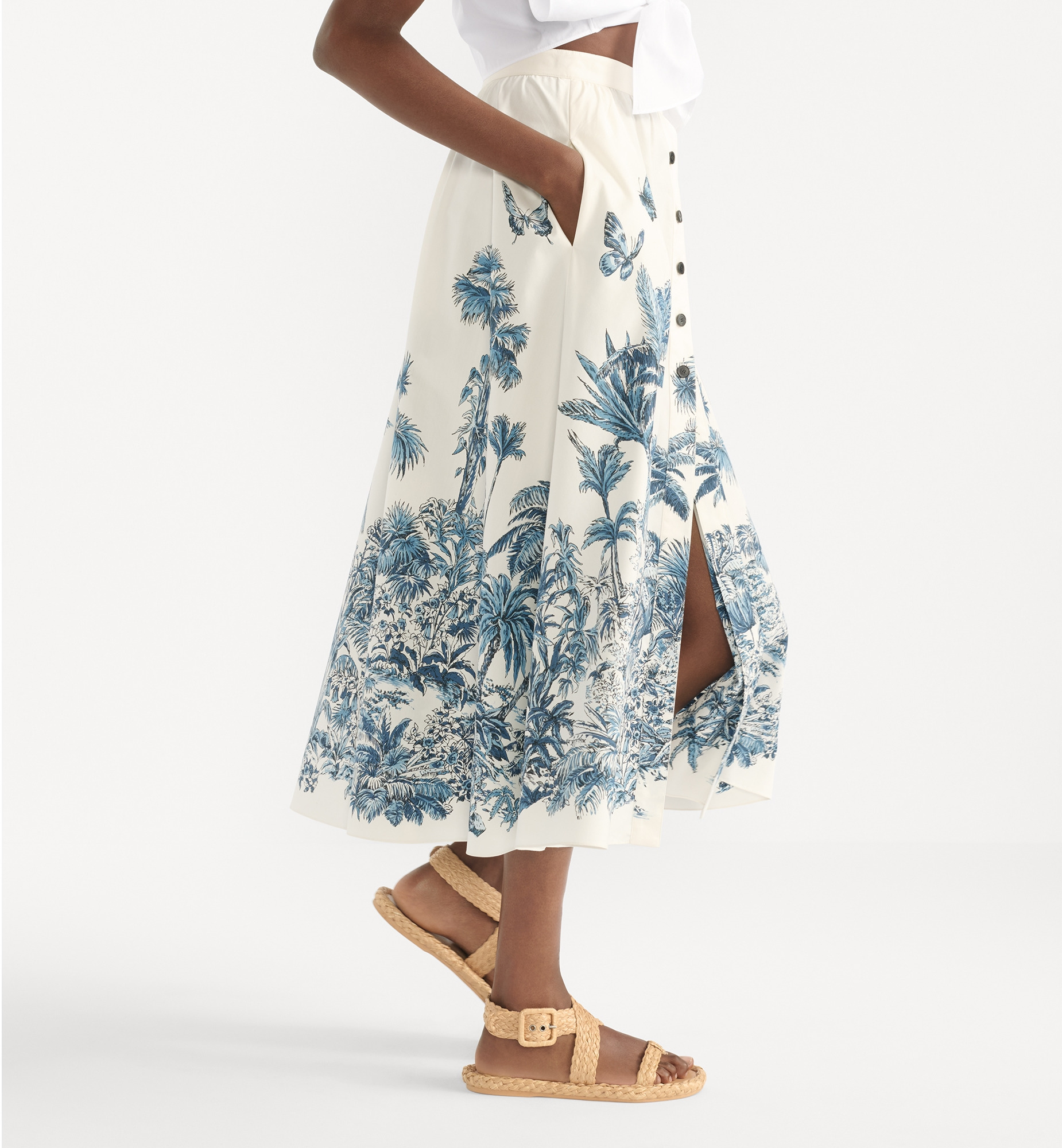 Dioriviera Mid-Length Flared Skirt - 5