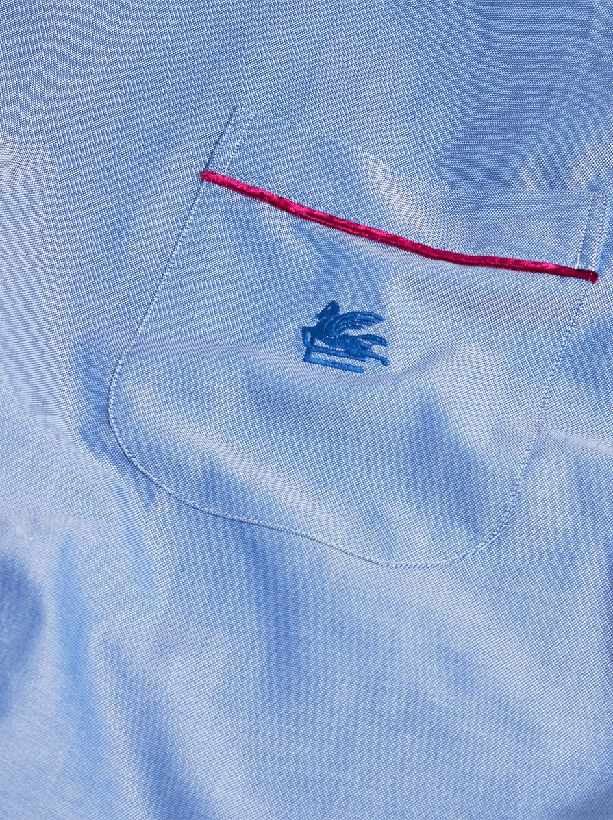 OXFORD SHIRT WITH PEGASO DETAIL - 7