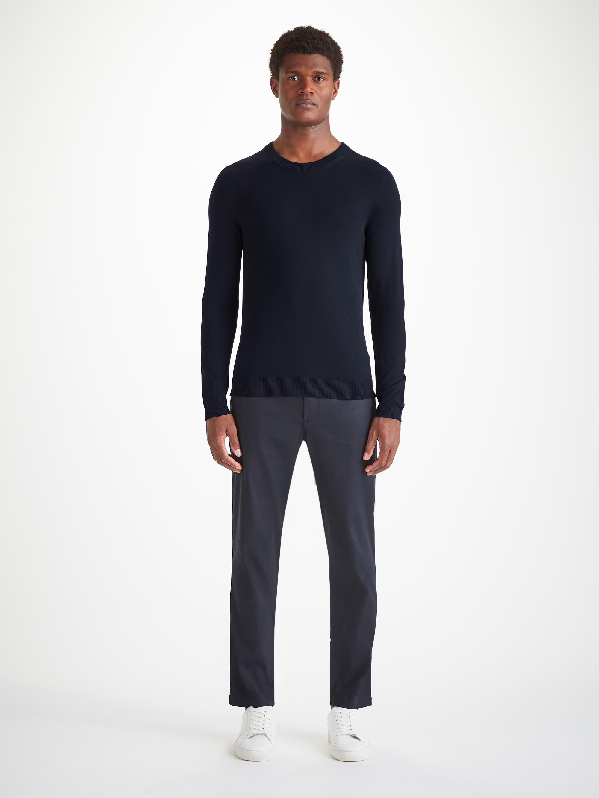 Men's Sweater Orson Merino Wool Navy - 3