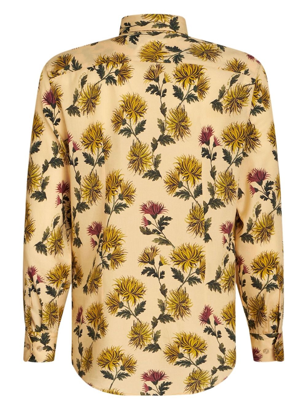 botanical-print cotton shirt - 6