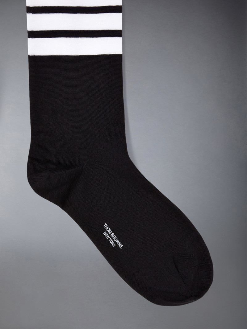 Thom Browne Lightweight Cotton 4-bar Mid Calf Socks outlook