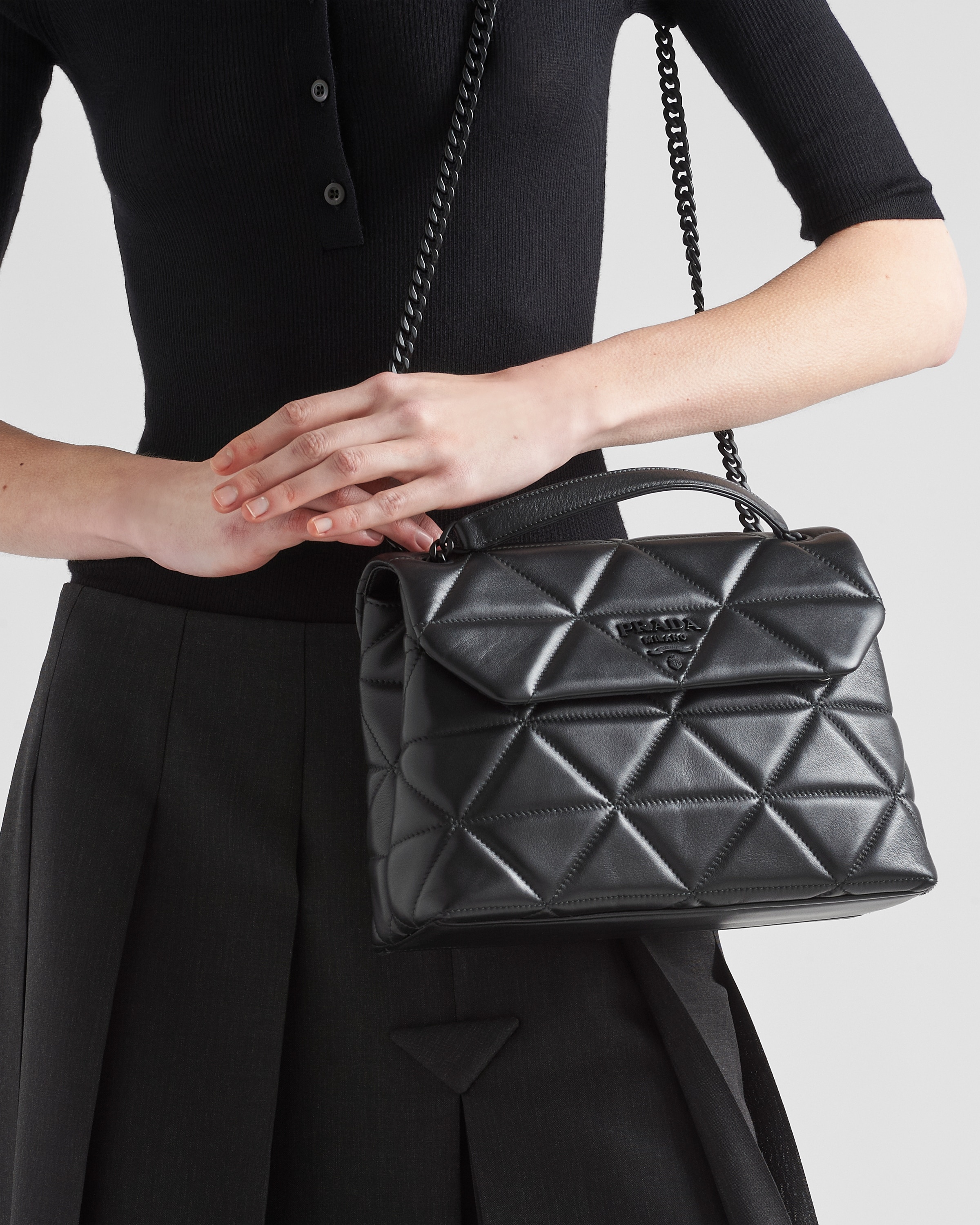 Large nappa Leather Prada Spectrum Bag - 8