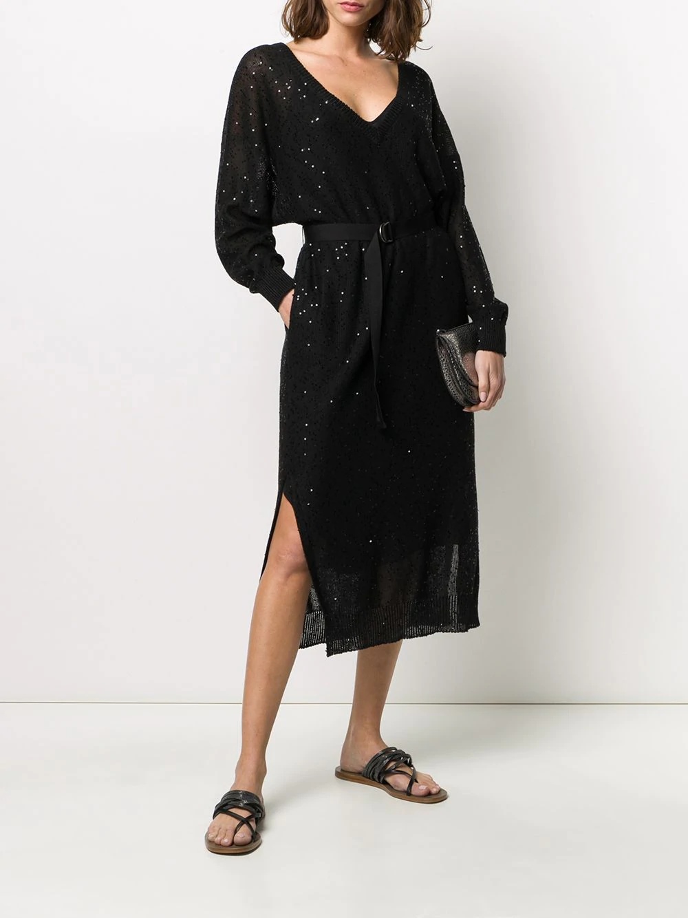 sequin midi dress - 2