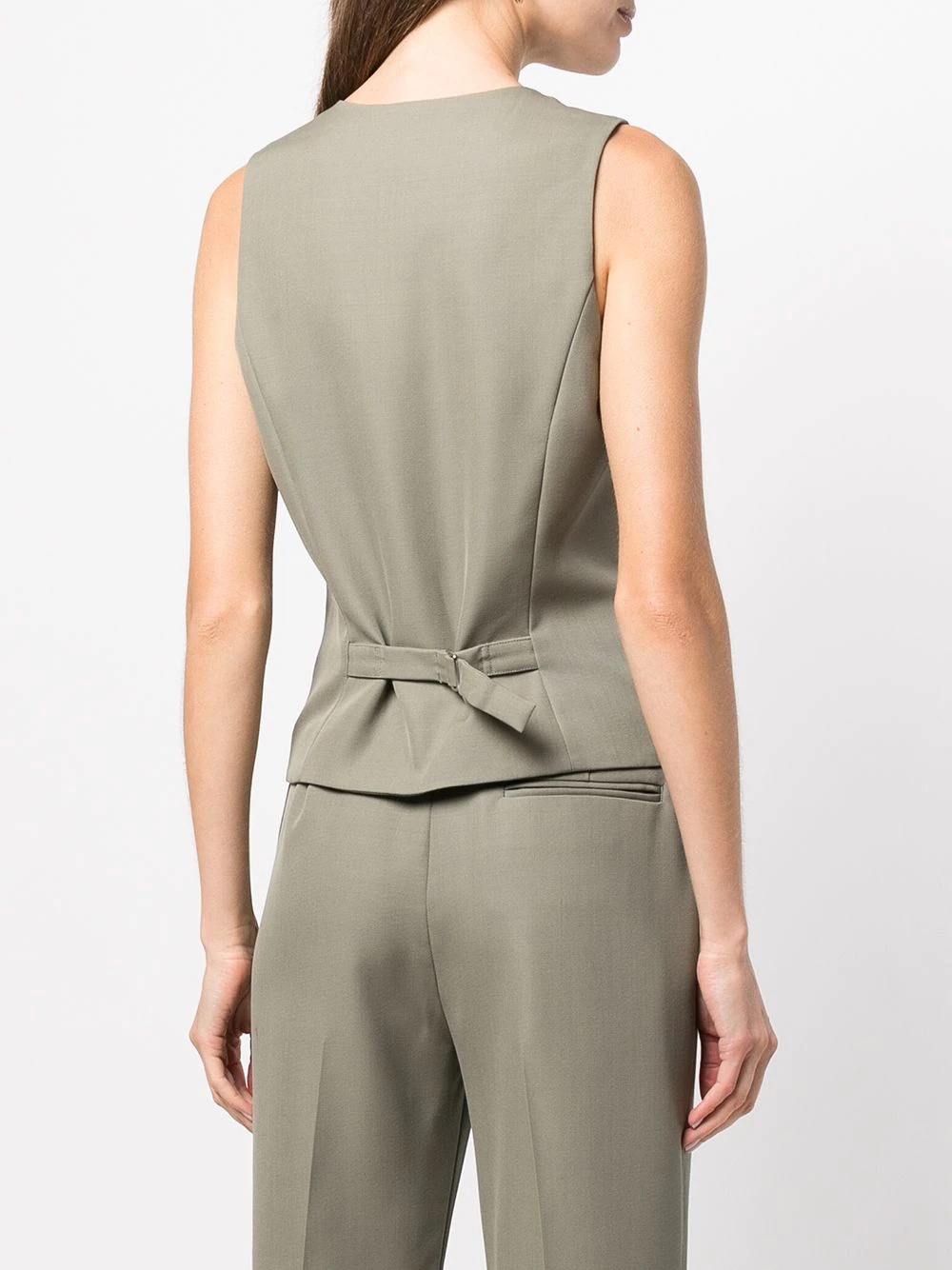tailored V-neck vest - 4