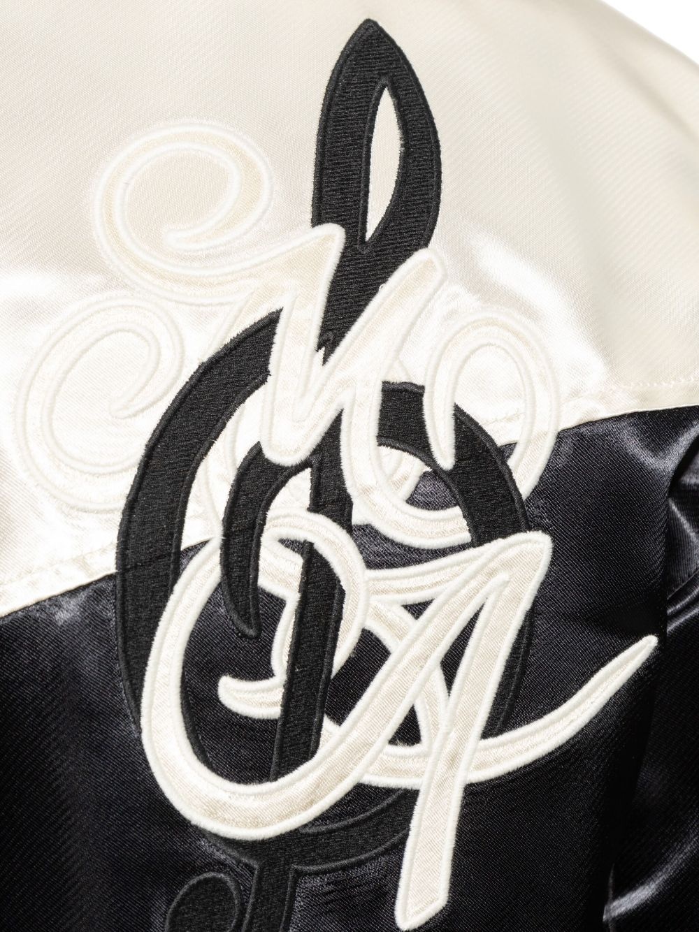 logo-embroidered bomber jacket - 5