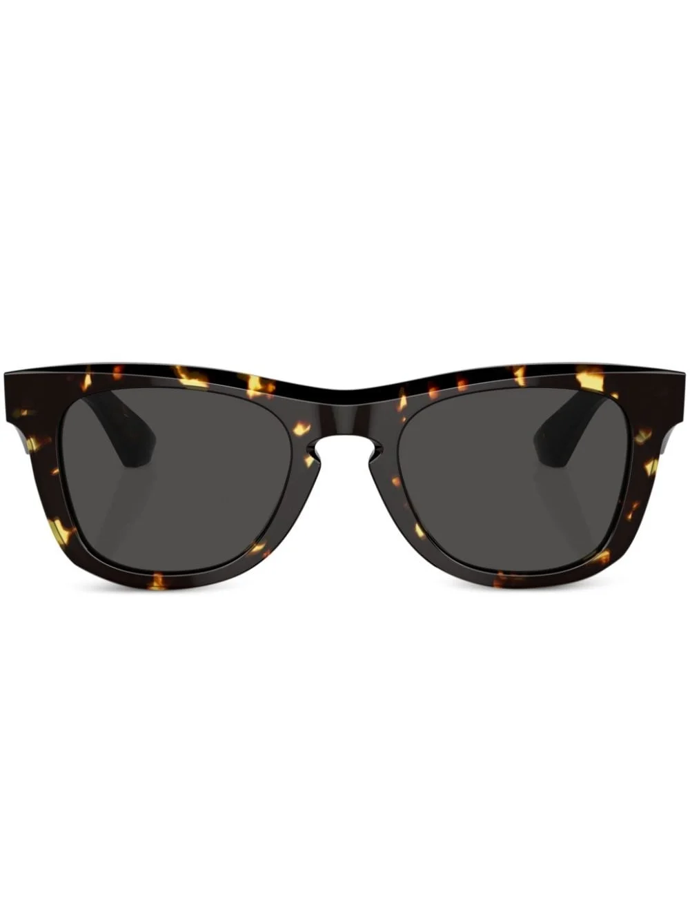 tortoiseshell-effect square-frame sunglasses - 1