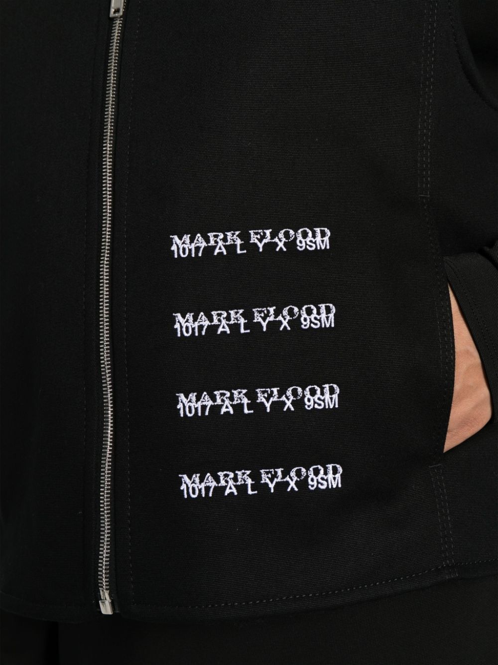 slogan-pattern embroidered vest - 5
