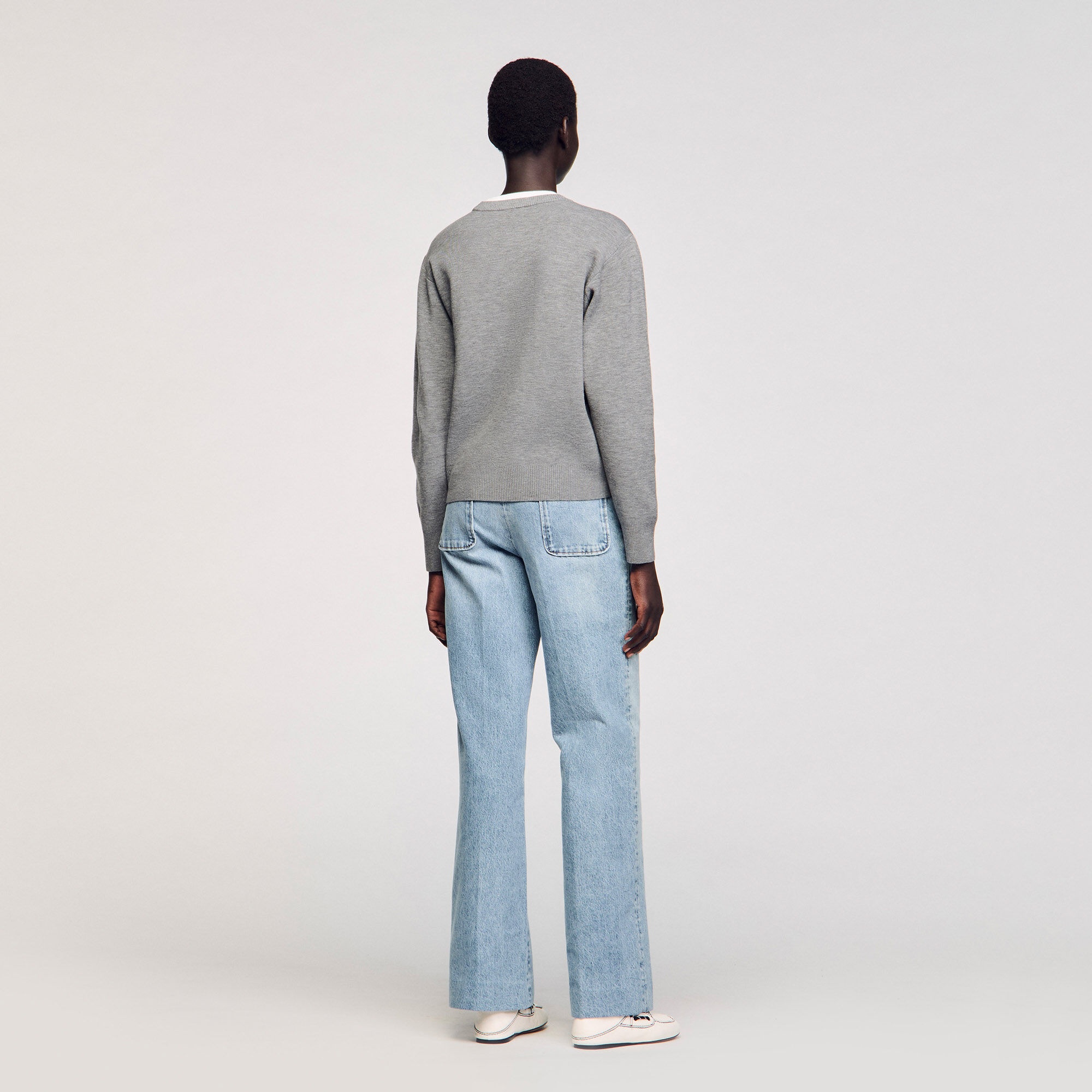 CONTRAST COLLAR JUMPER - 5