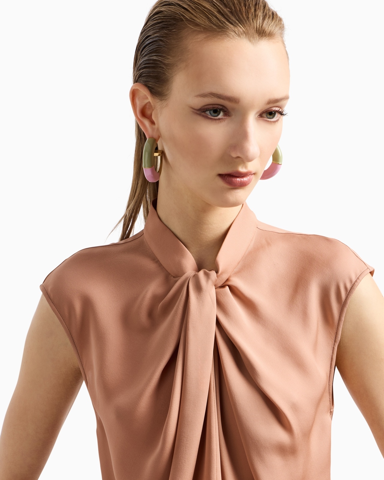 BLOUSE IN WASHED SILK DOUBLE GEORGETTE - 5