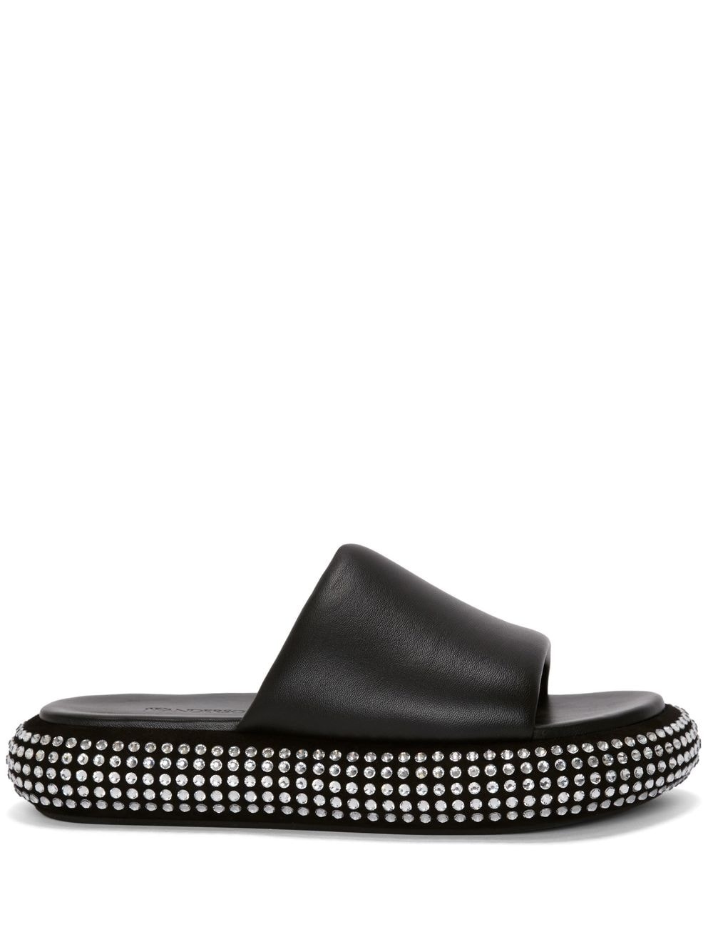 crystal bumper-tube platform sandals - 1