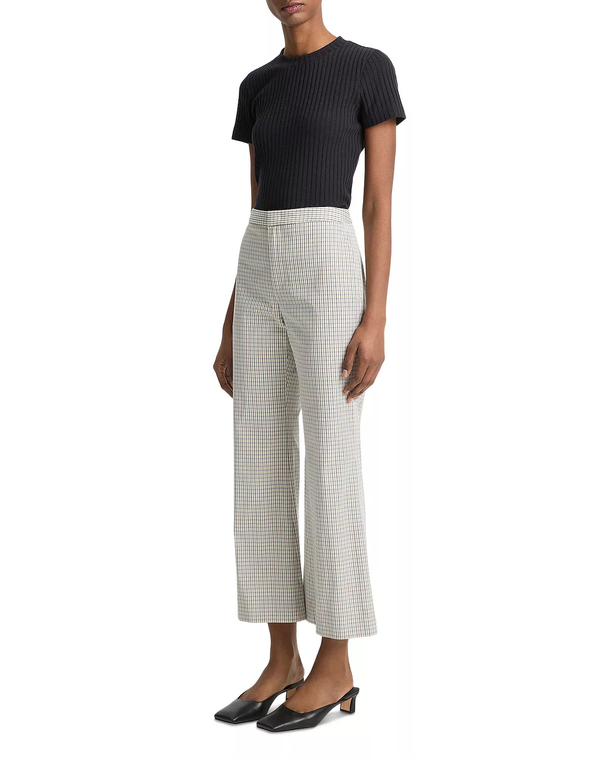 Gardeners Check Flare Pants - 2