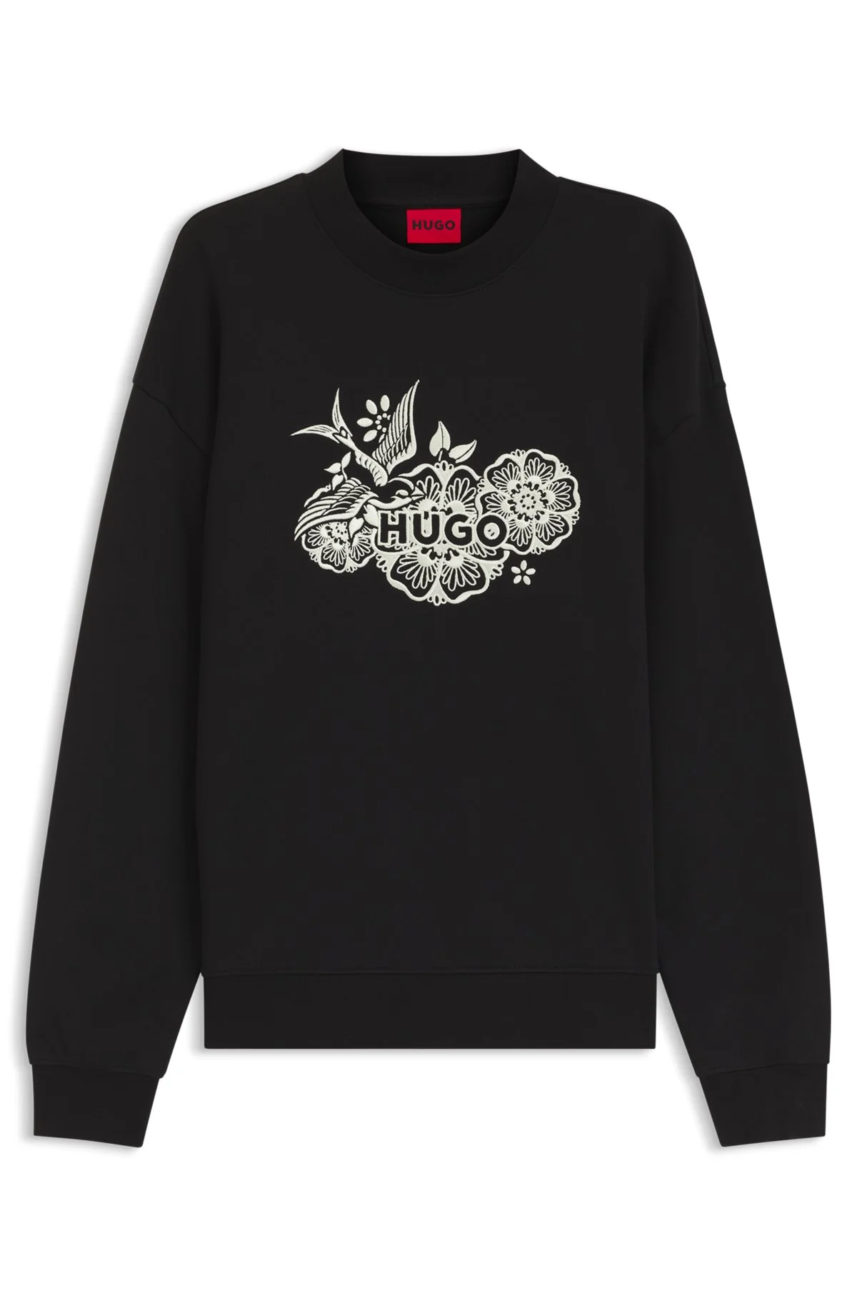 COTTON-TERRY SWEATSHIRT WITH EMBROIDERED ARTWORK - 1