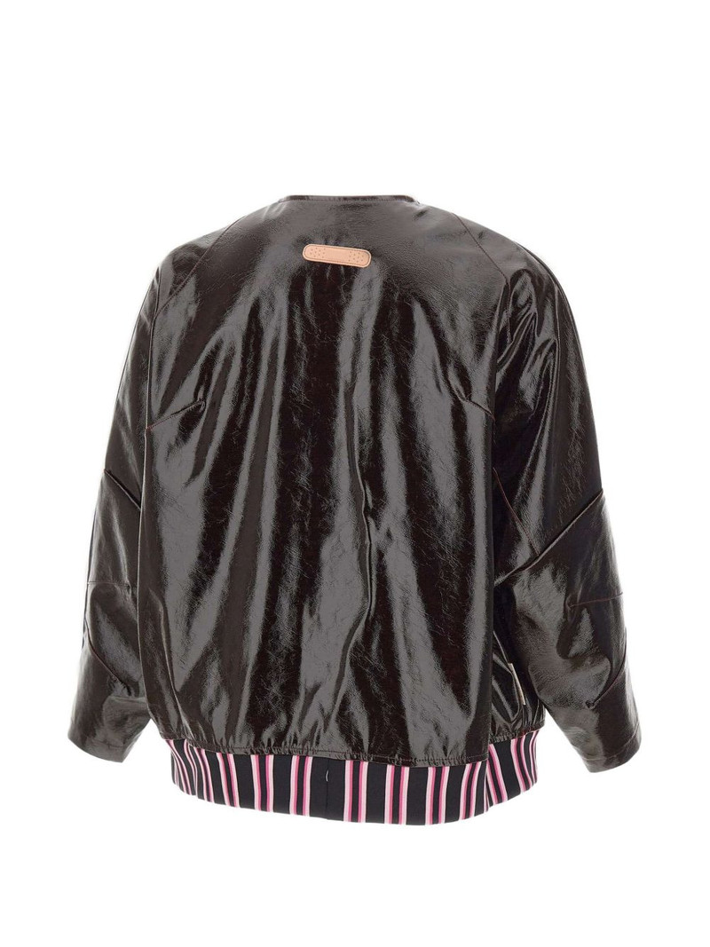 PDF Leggenda Due embroidered logo striped jacket outlook