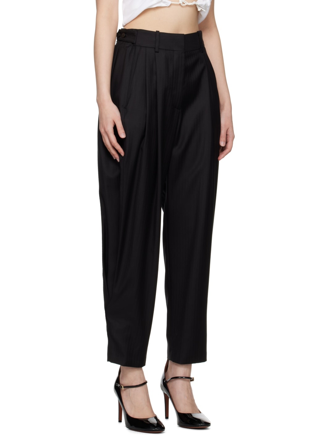 Black Loose Trousers - 2