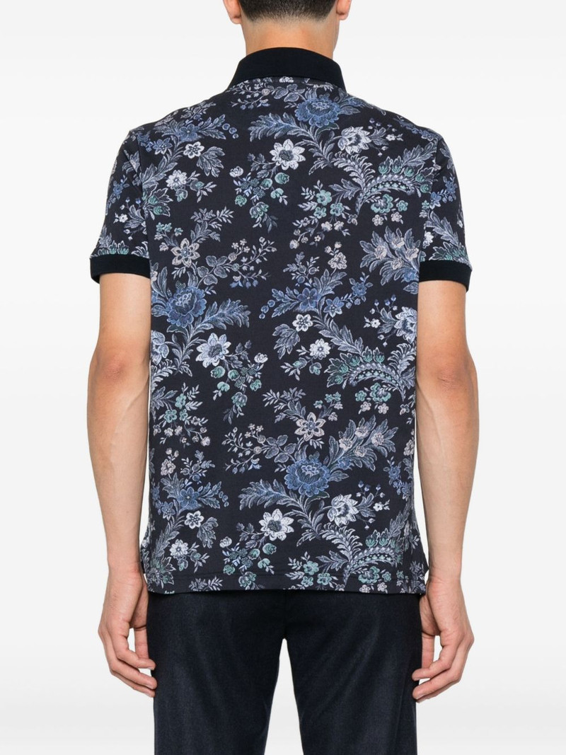 floral-print polo shirt 3