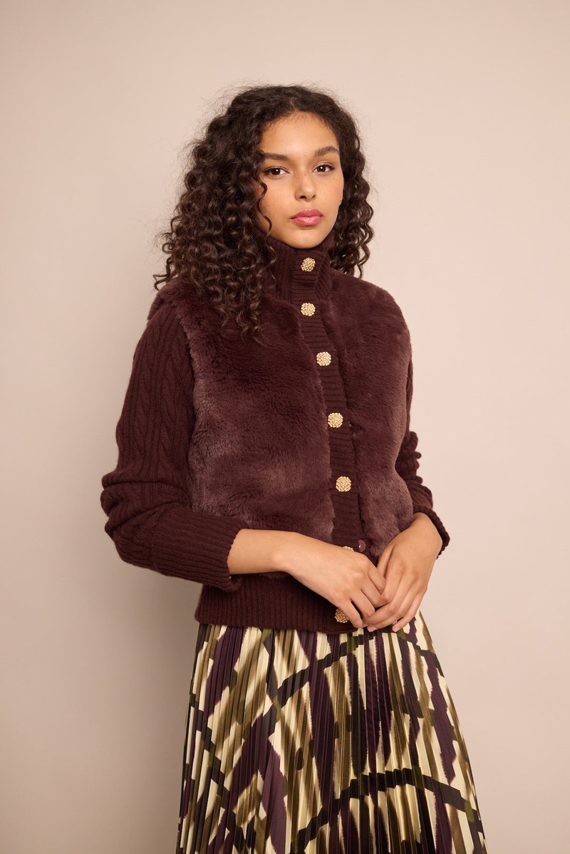 Cara Cara Logan Jacket
Faux Fur, Cableknit—Texture, Elevated outlook