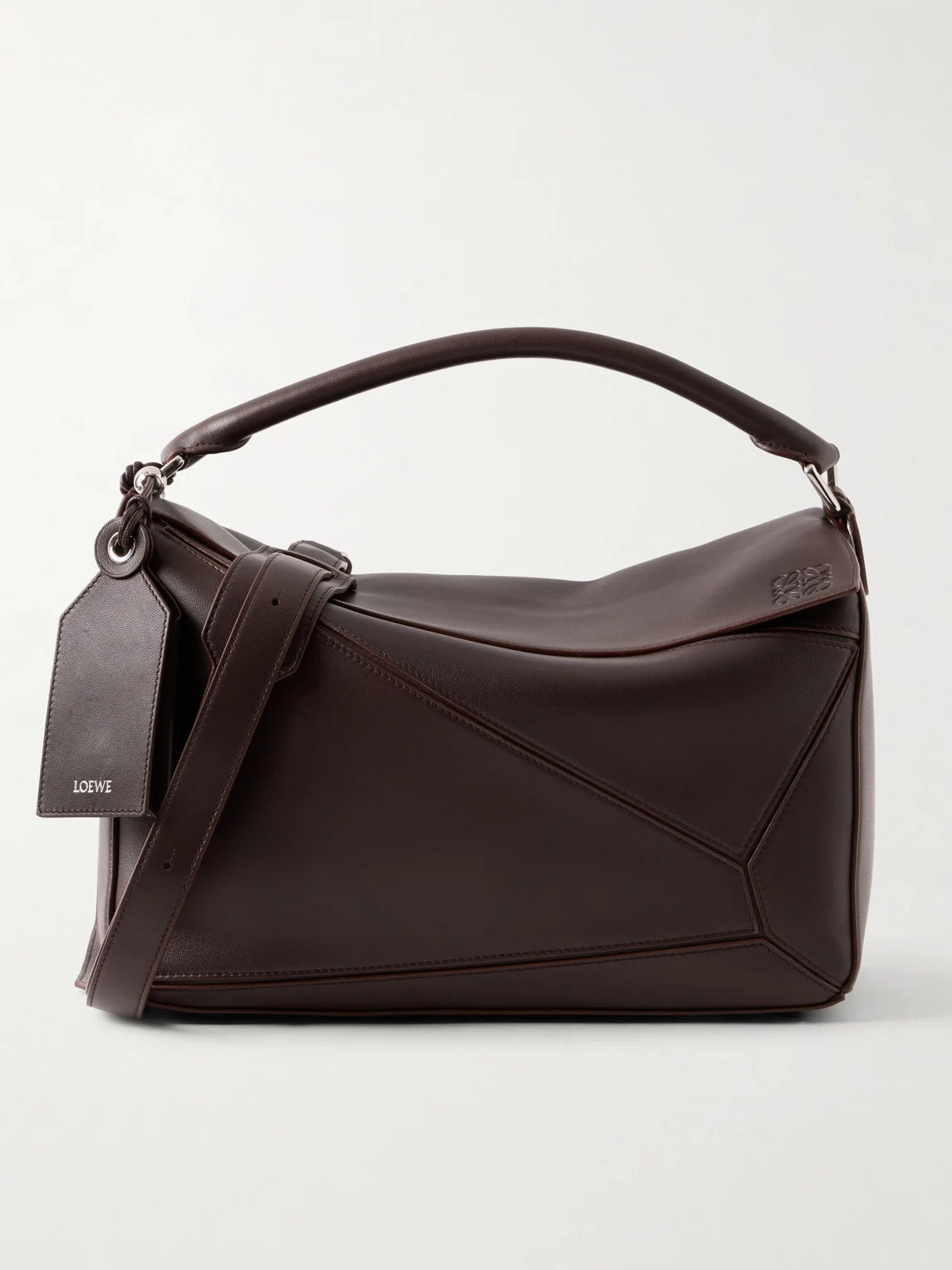Puzzle Featherlight Large Leather Messenger Bag - 1