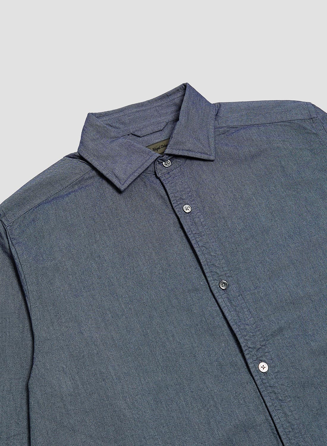 British Officers Shirt in Navy - 8