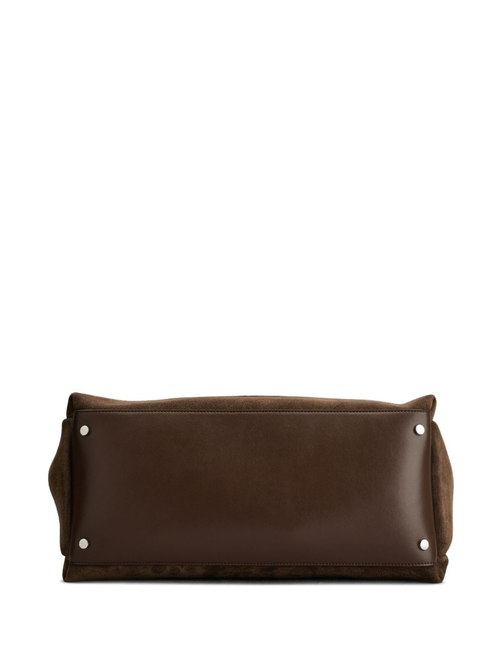 medium suede tote bag - 4