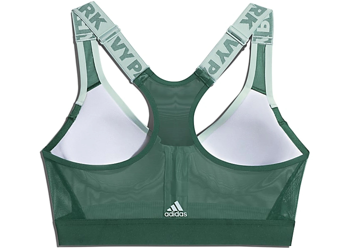 adidas Ivy Park Medium Support Zip Bra Green Tint/Dark Green - 2