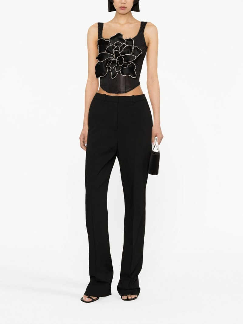 MACH & MACH pressed-crease tailored-cut trousers outlook