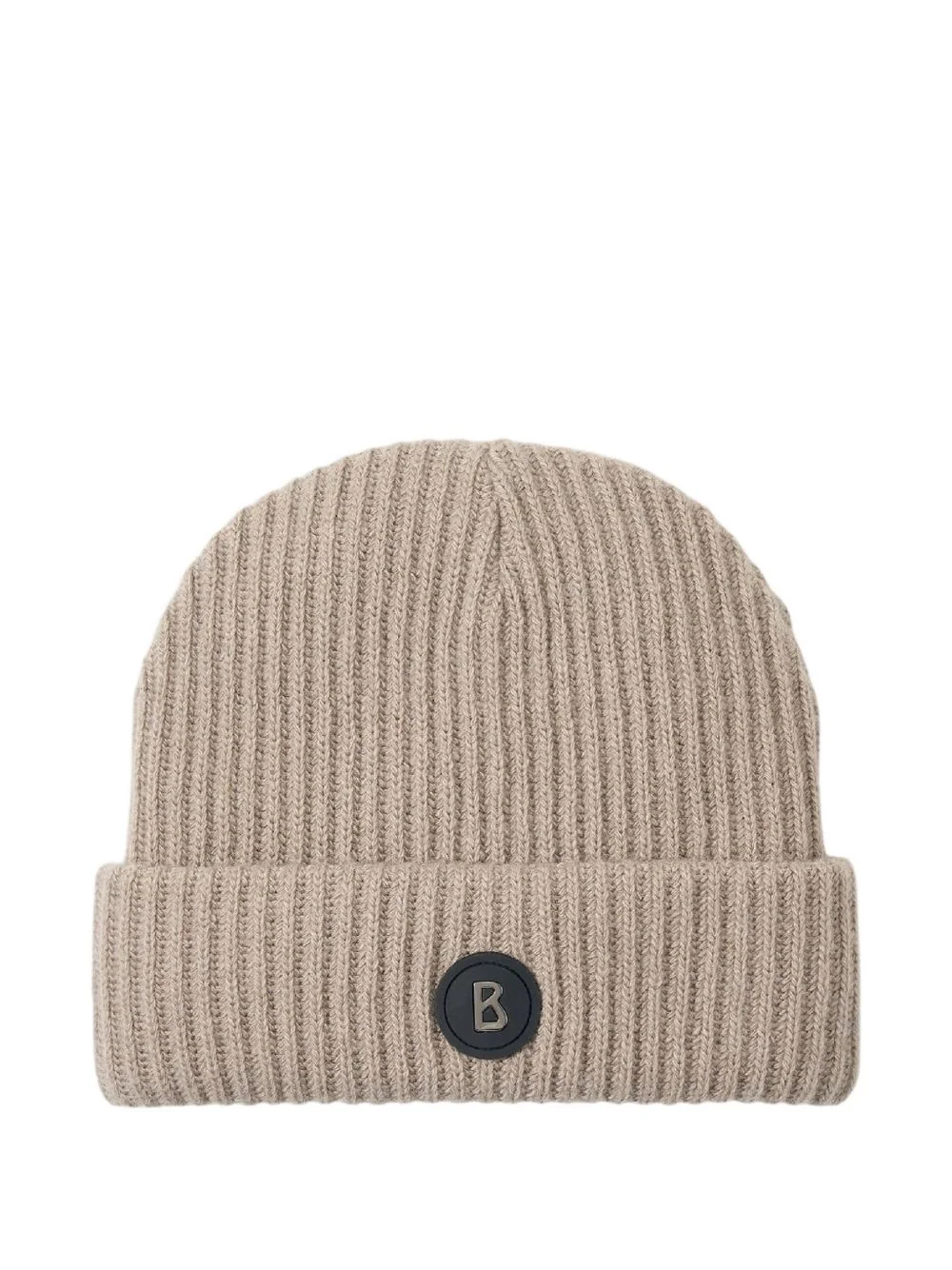 Gustav ribbed logo-patch beanie hat - 1
