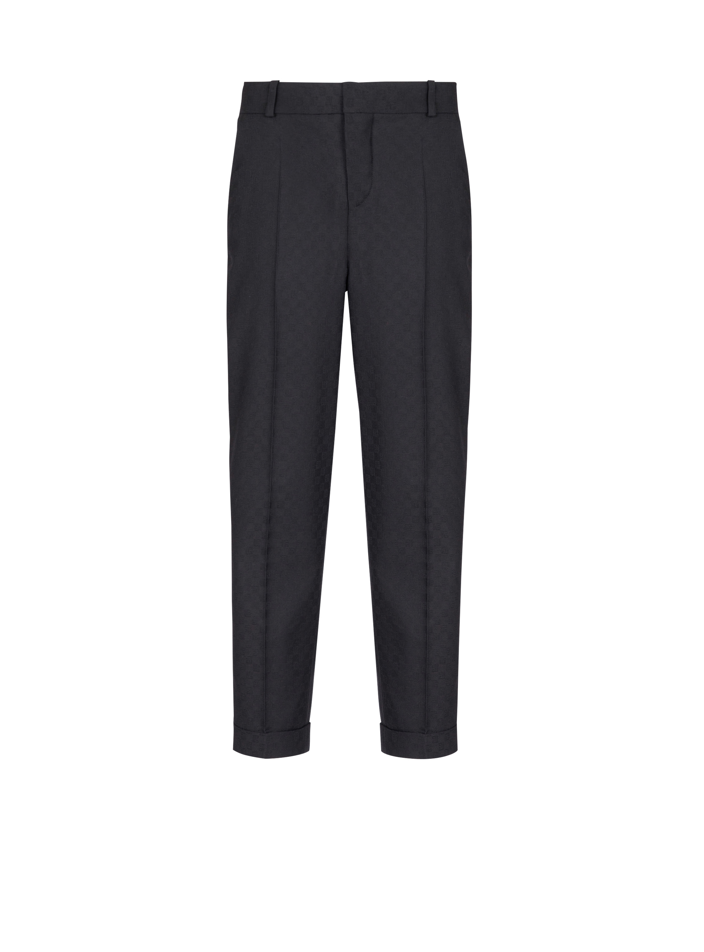 Monogram wool trousers - 1