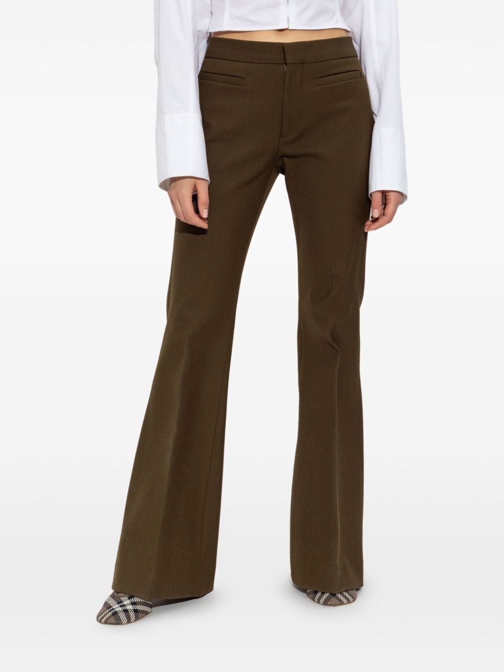 wool-blend trousers - 3