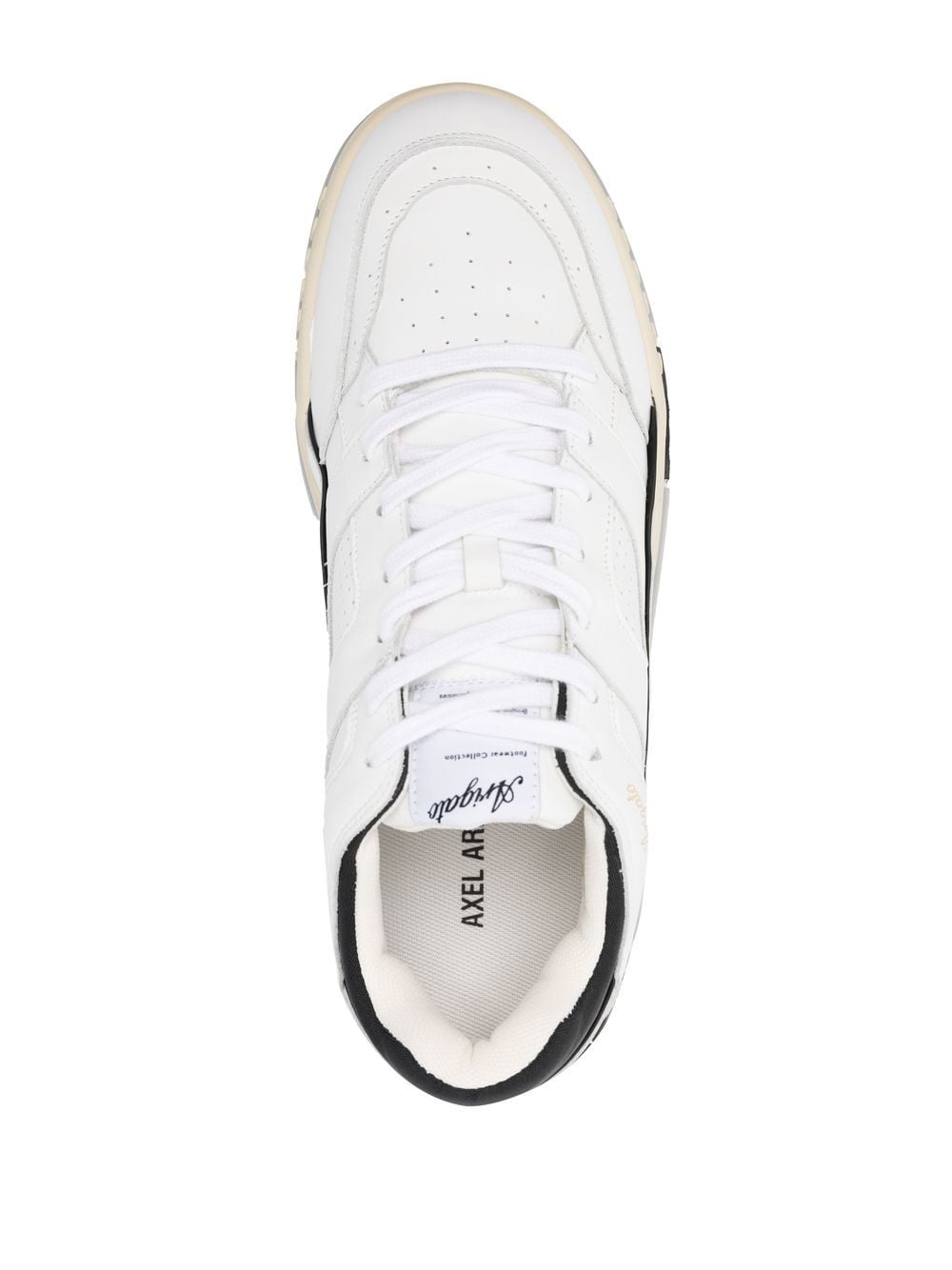 panelled low-top sneakers - 4
