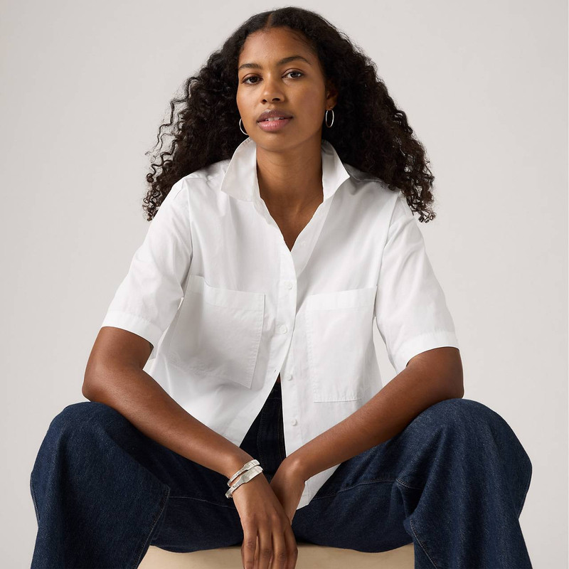 Levi's HARLIE SHORT-SLEEVE CROPPED SHIRT outlook