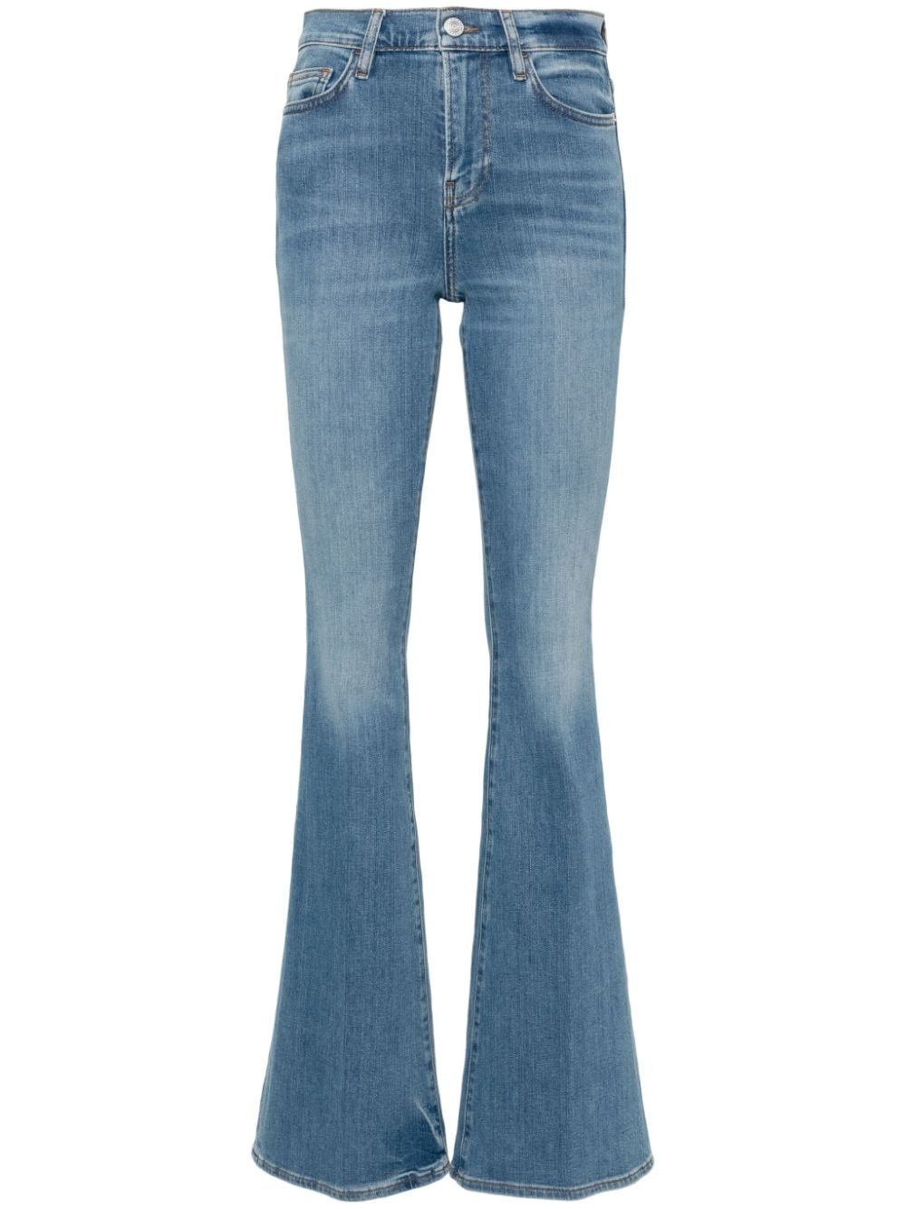 Le High Flare cotton-blend jeans - 1