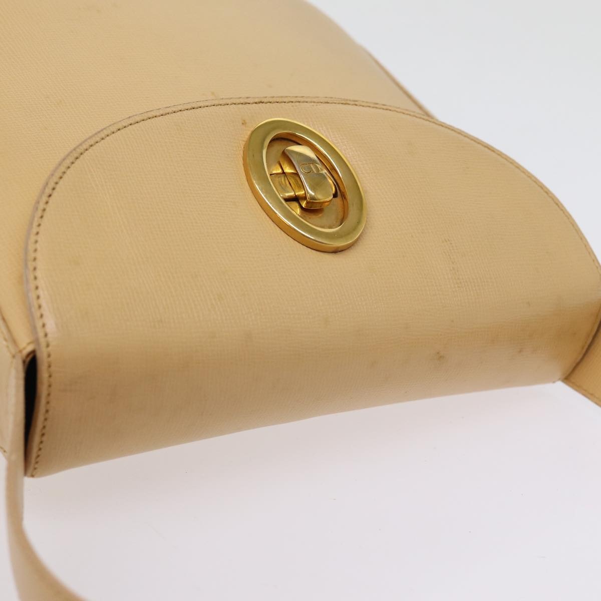 DIOR Hand Bag Leather Beige - 6
