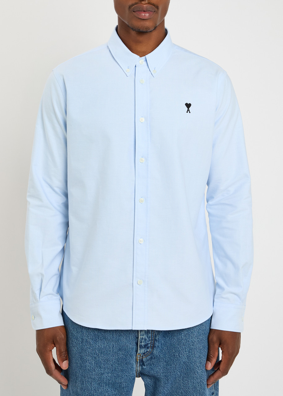 Ami Paris Logo-embroidered Cotton Shirt - 2