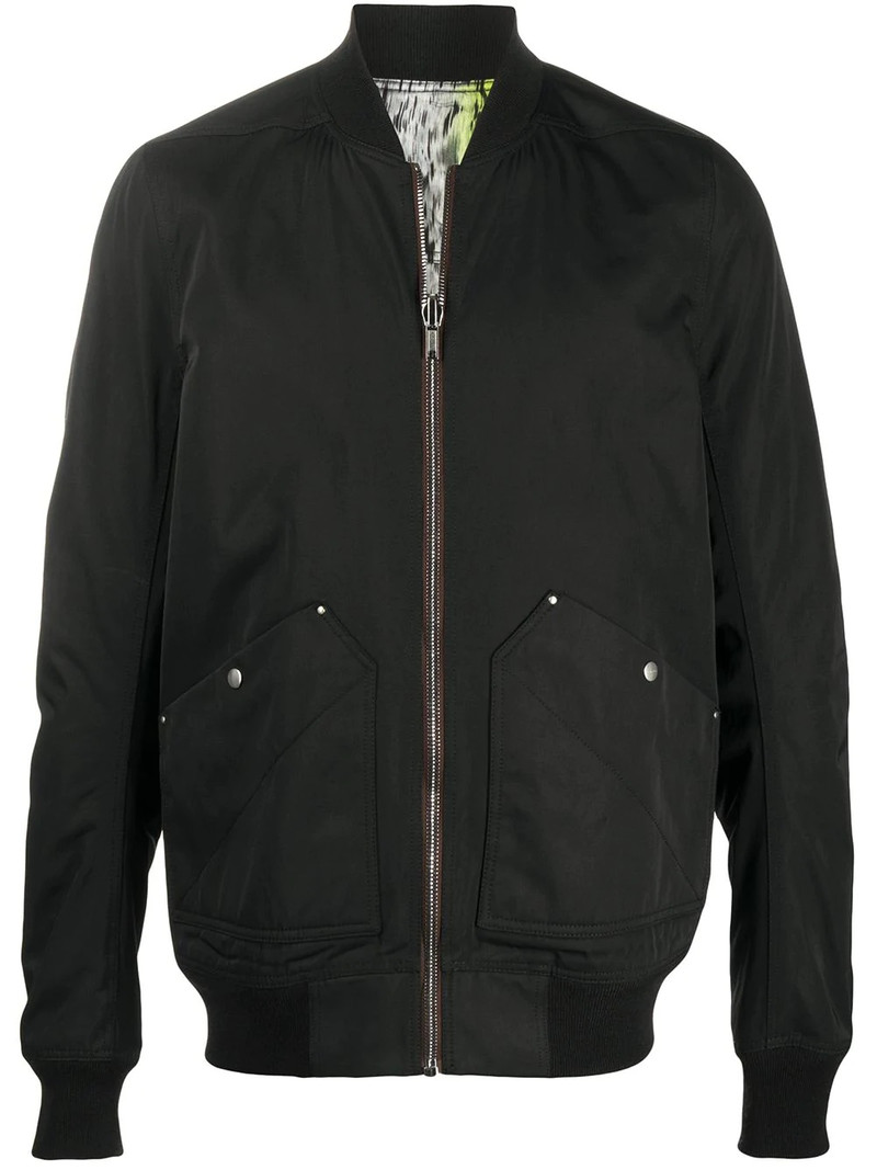 abstract print bomber jacket 1
