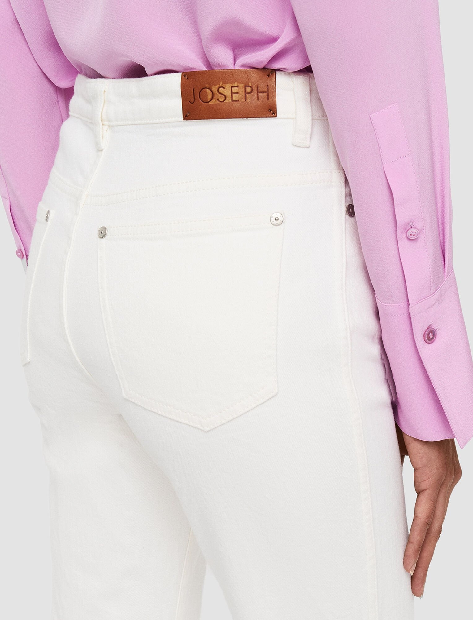 Denim Stretch Bond Trousers - 5