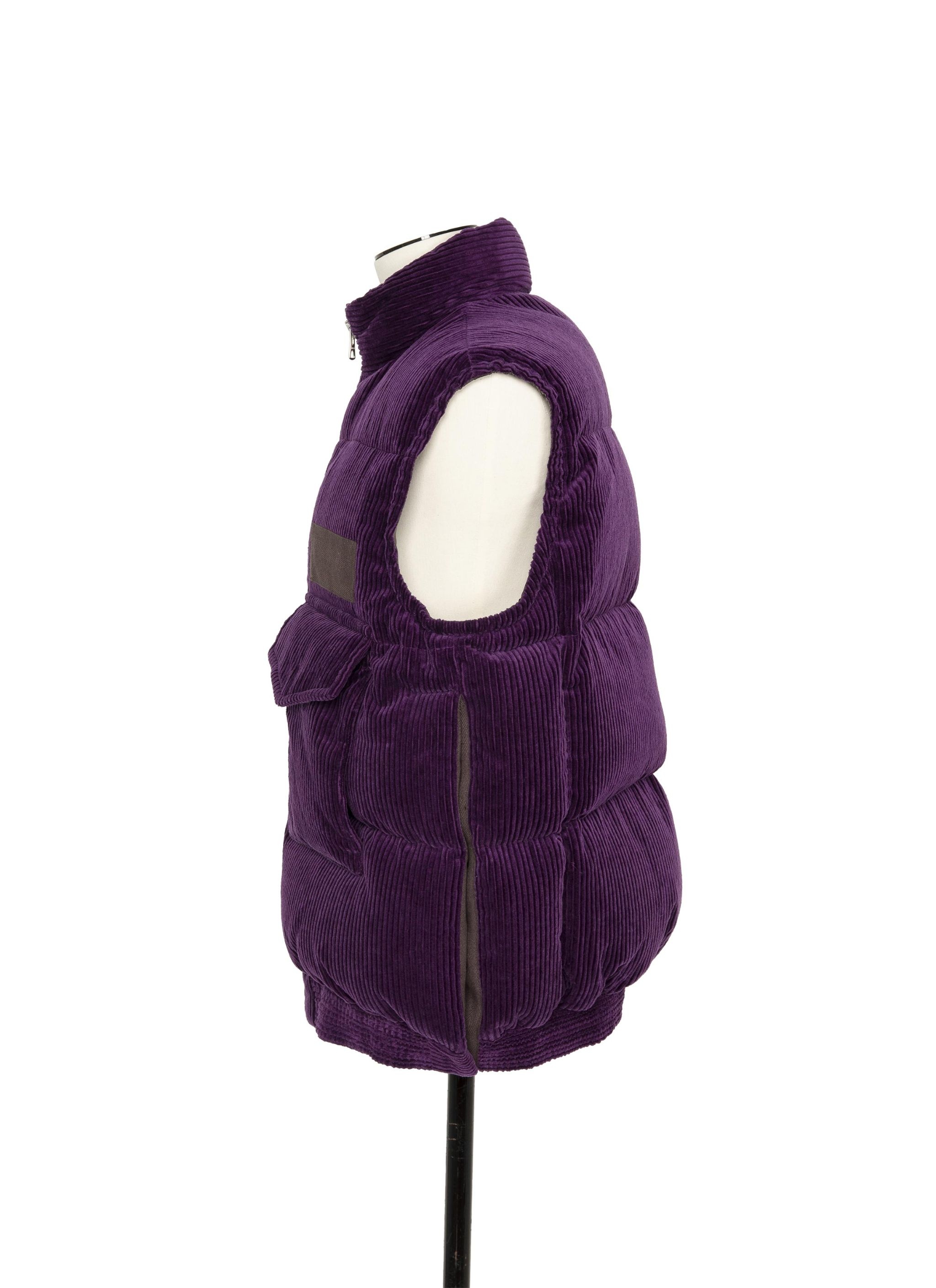 Corduroy Puffer Vest - 3