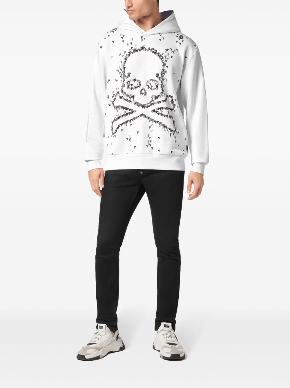 Skull-print hoodie - 2