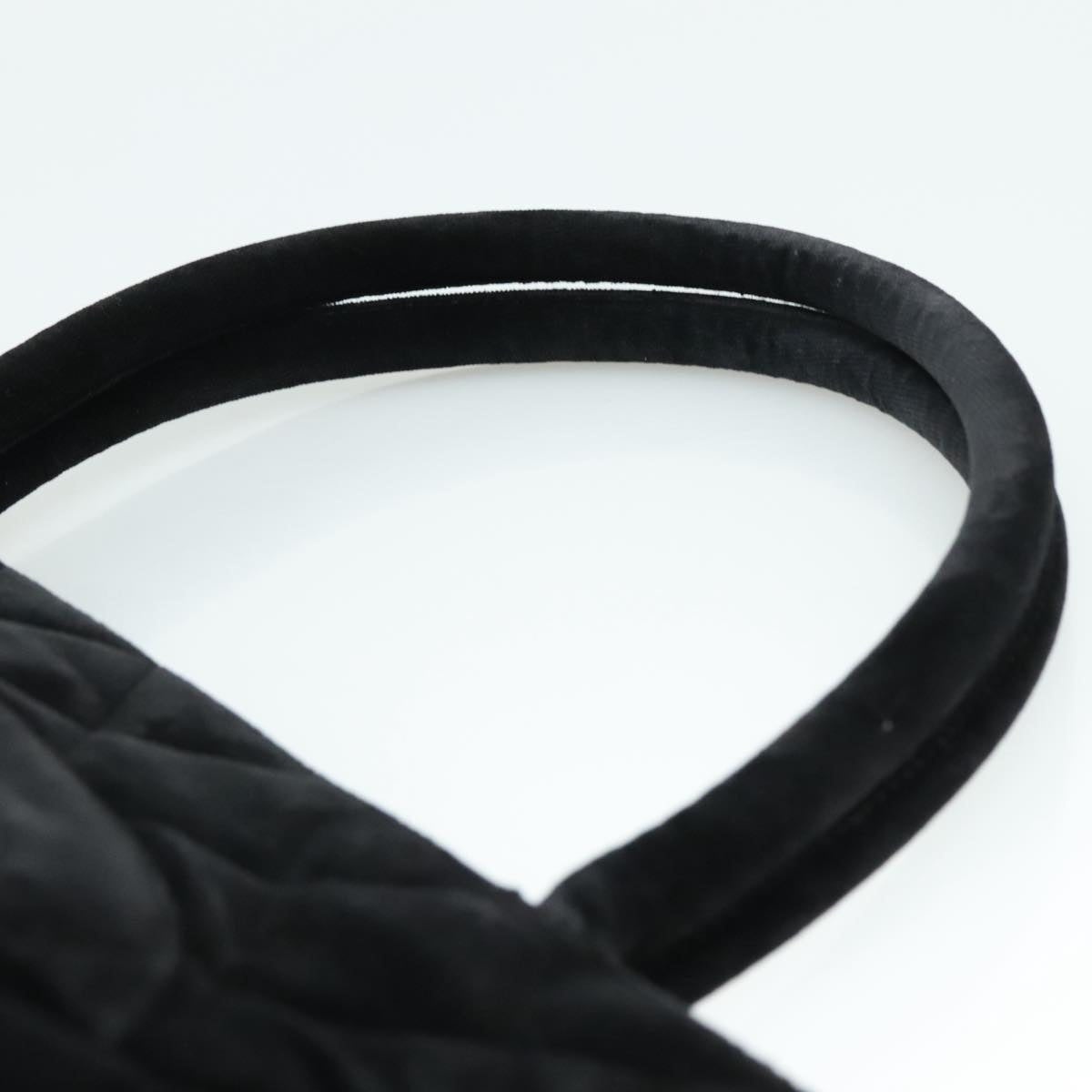 CHANEL Matelasse Standard Tote Bag Velor Black CC - 8