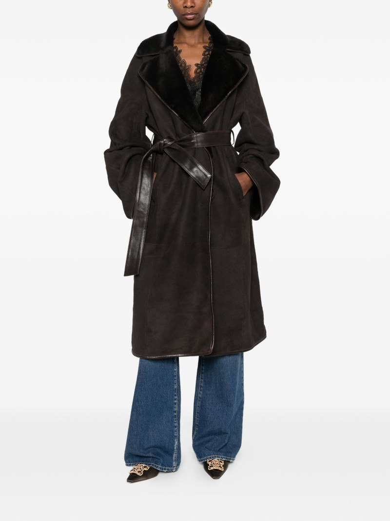 NOUR HAMMOUR Lourdes double-breasted coat outlook