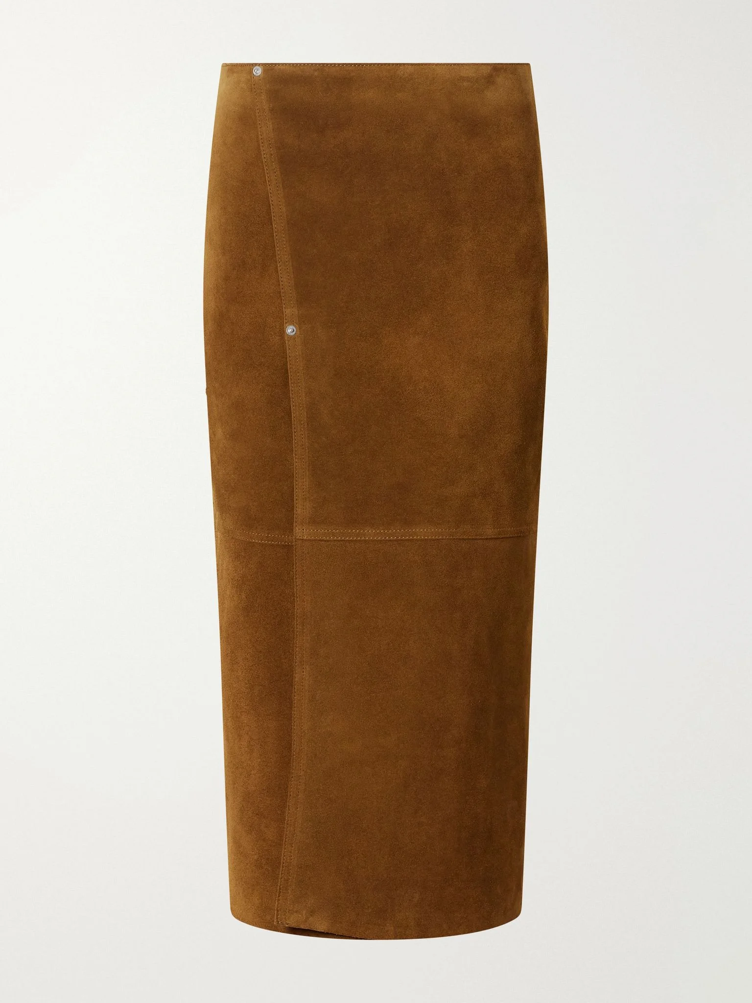 Melete suede midi skirt Mustard - 1