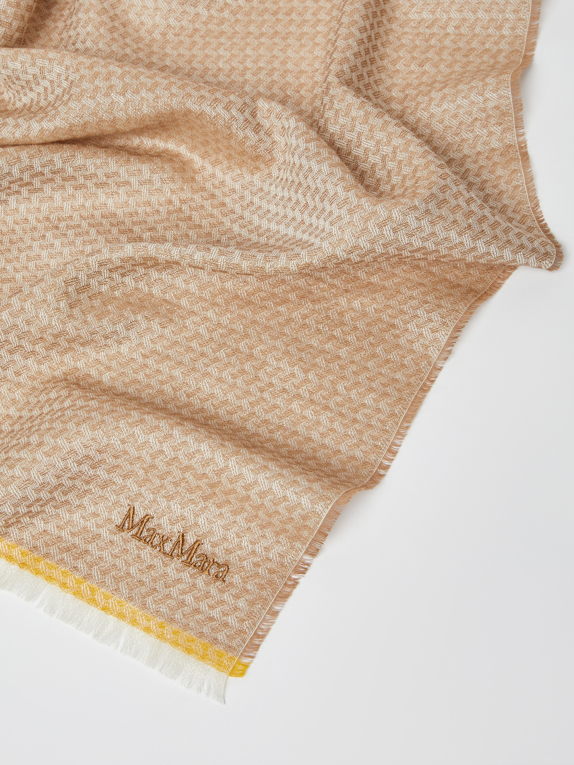 BARUFFA Alpaca and silk designed stole - 3