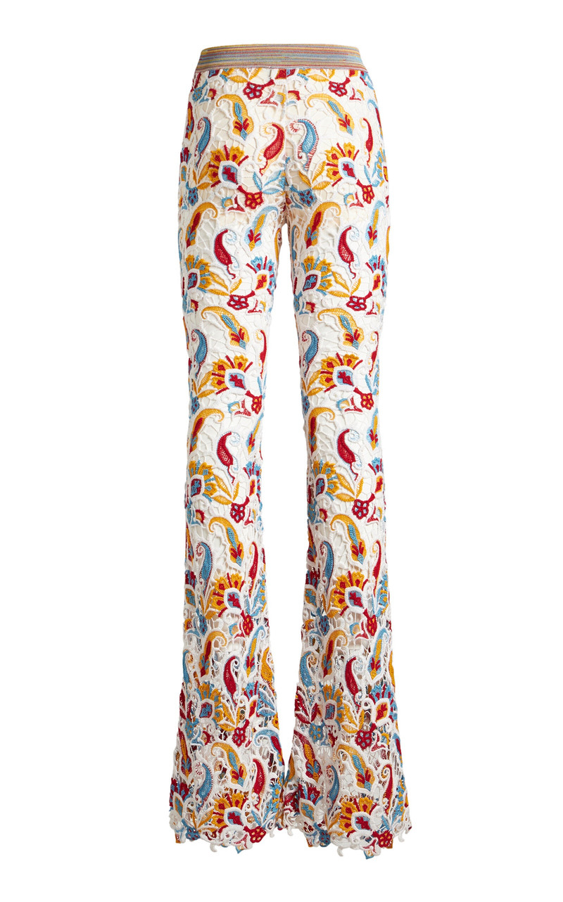 Knit Lace Flare Pants multi 3