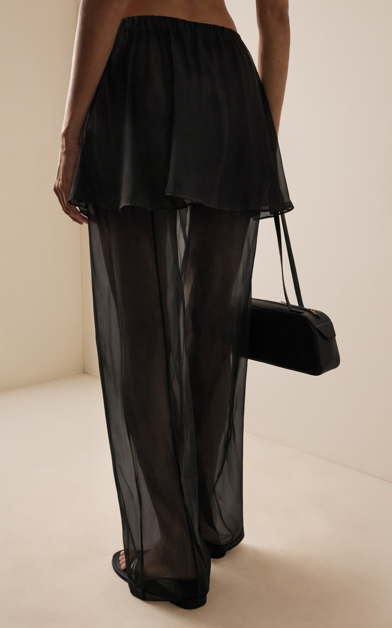 Gilian Organza Peplum Pants black 4