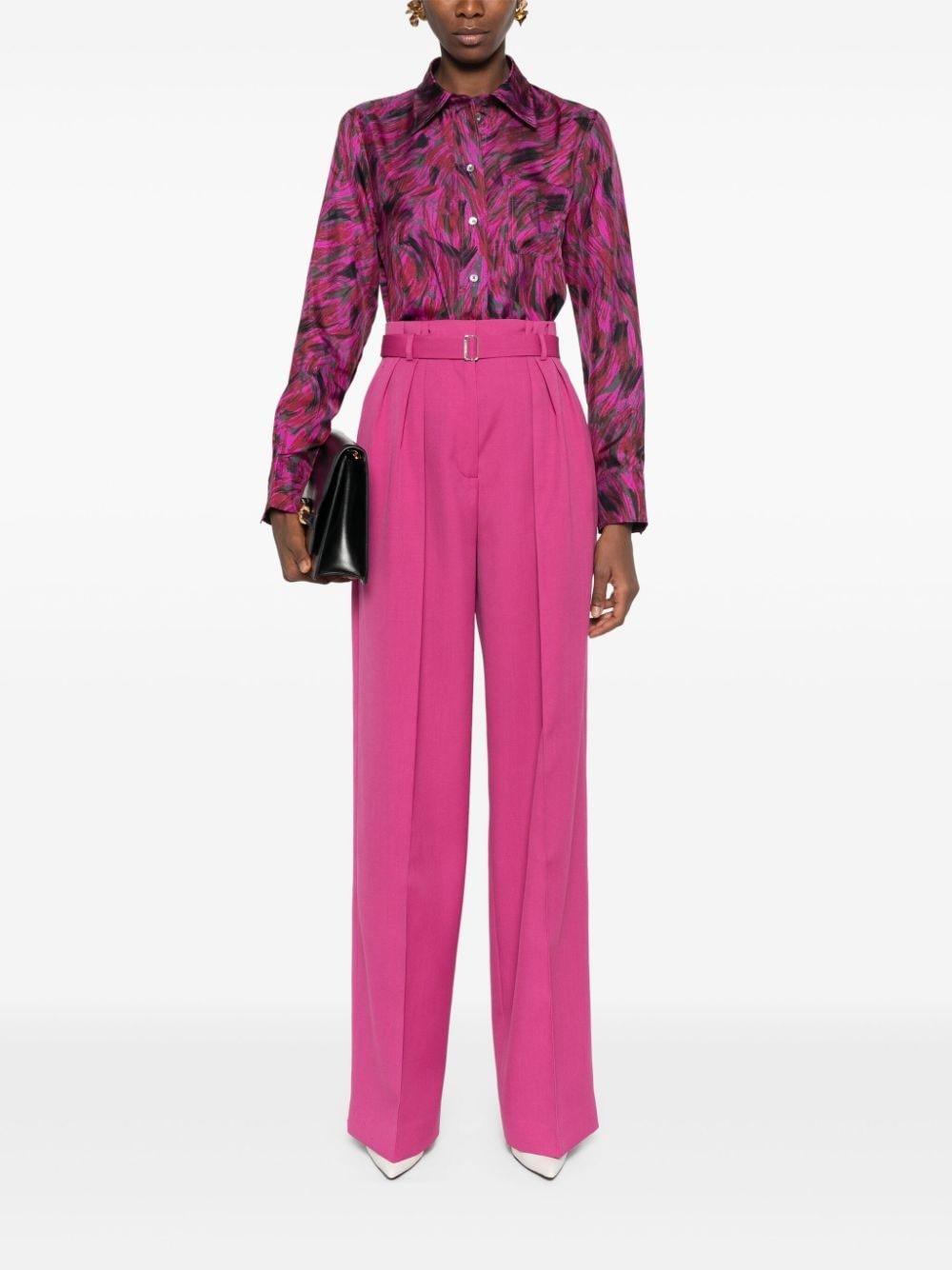 pleat-detail trousers - 2