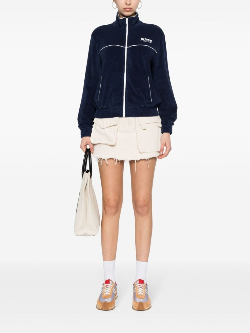Sporty & Rich logo-embroidered zip-up sweatshirt outlook