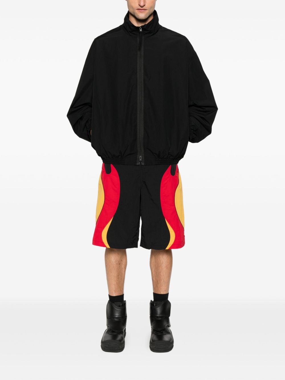 Rider flame-print shorts - 2