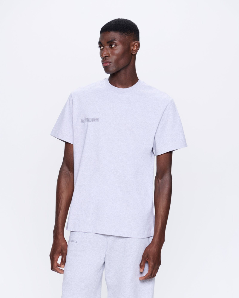 PANGAIA Mens 365 Midweight T-Shirt - Grey-Marl outlook