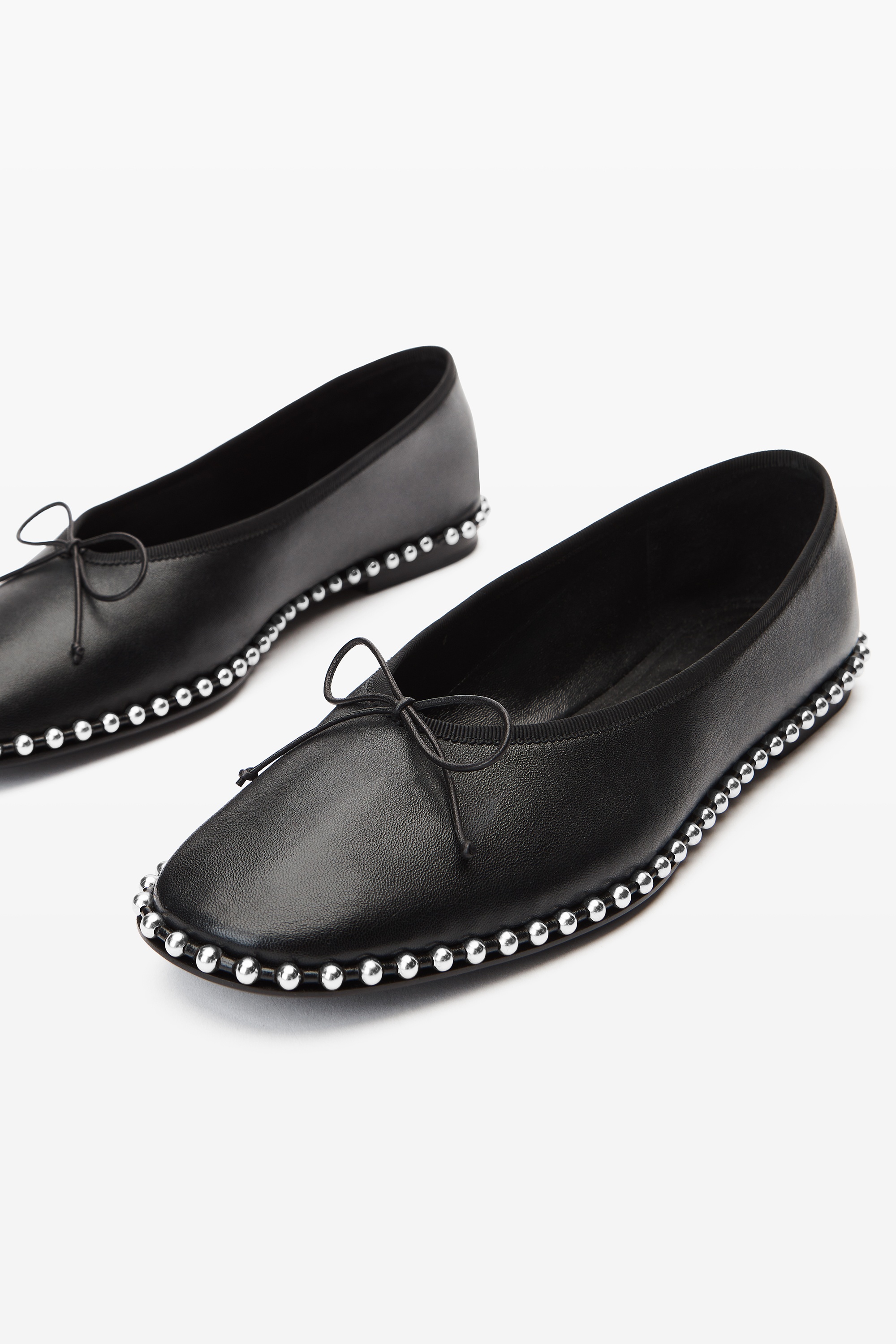 Lina Ballchain Flat in Smooth Lambskin - 2